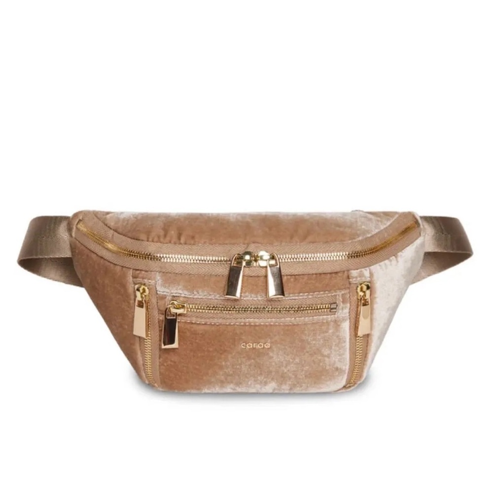 Caraa Velvet Belt Bag fawn